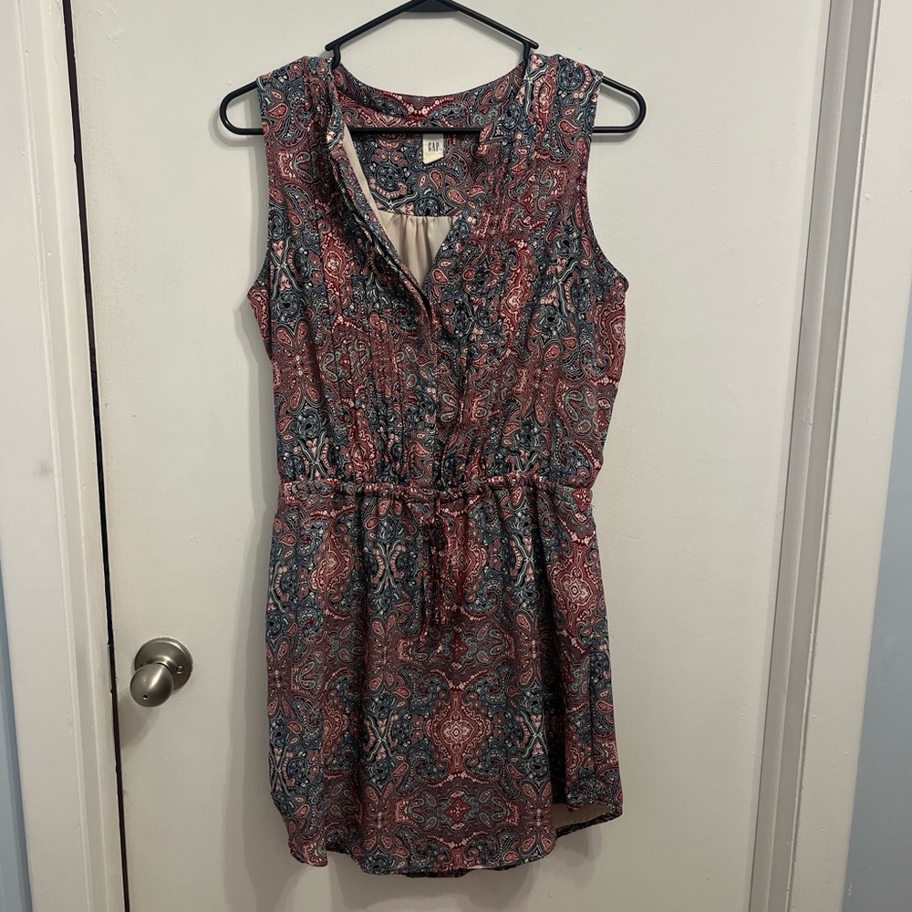 GAP Pink Sleeveless Sundress Scoop Neck Casual